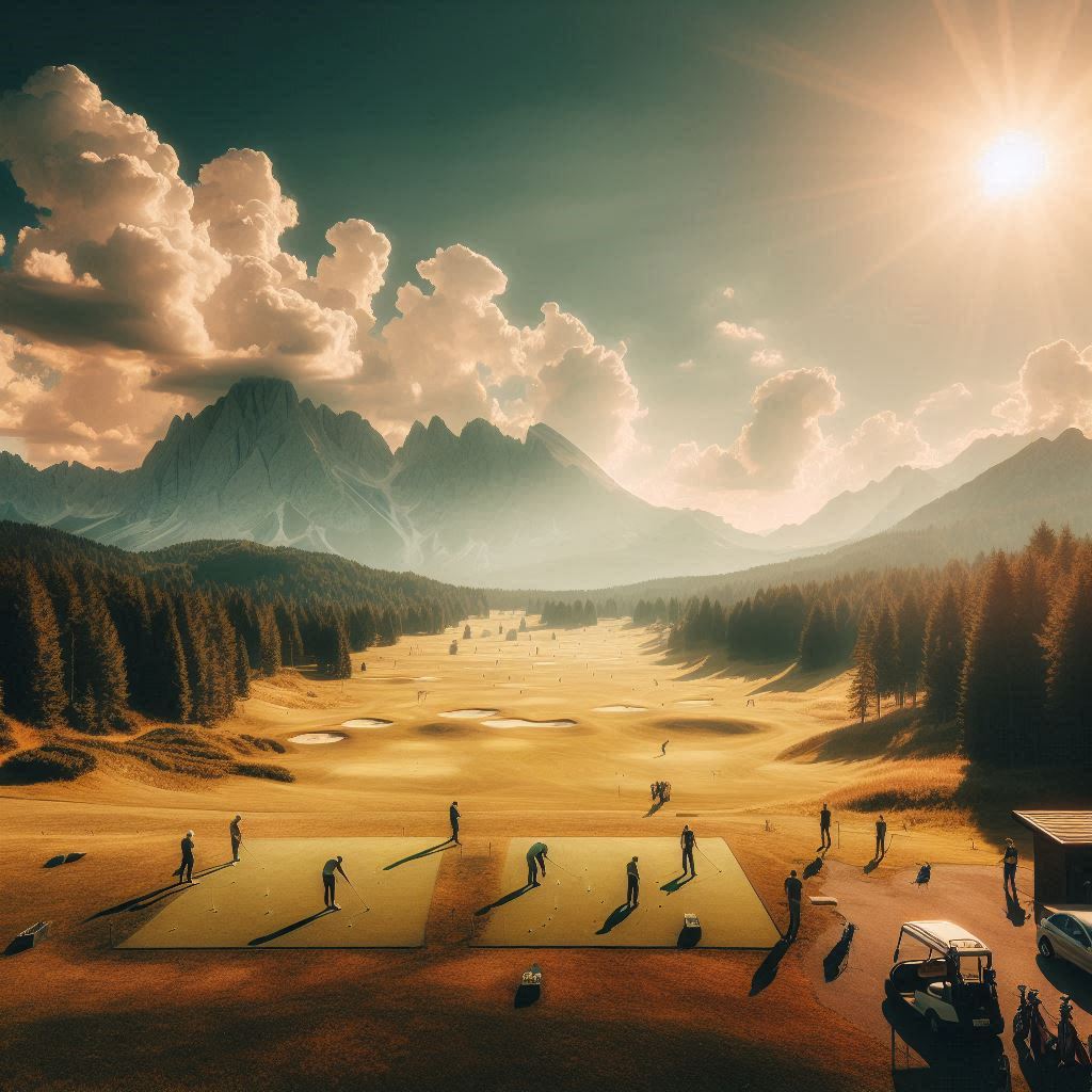 실외골프연습장 배경