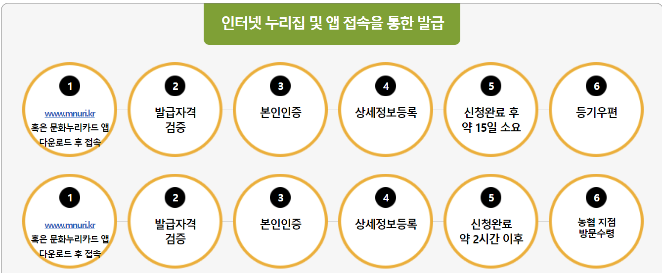인터넷 누리집 및 앱 접속을 통한 발급