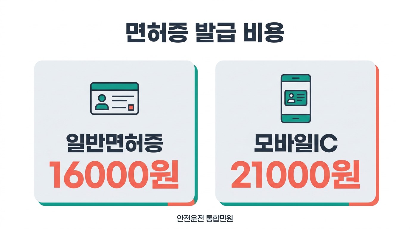 운전면허 적성검사 면허증 발급 비용