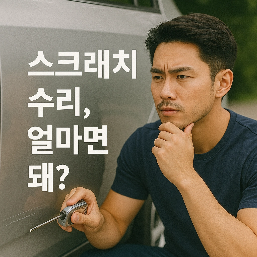 자동차 스크래치, 셀프로 해도 괜찮을까 수리비부터 보험처리까지 비교해봤어요