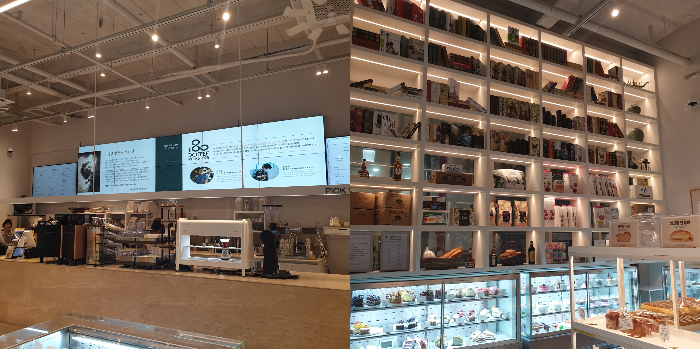 김포 카페 팡뮤제 베이커리 돌아보기_매장 내부_카운터 및 측면