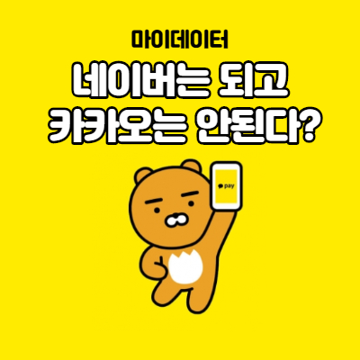 카카오 주가 하락 마이데이터가 뭐길래