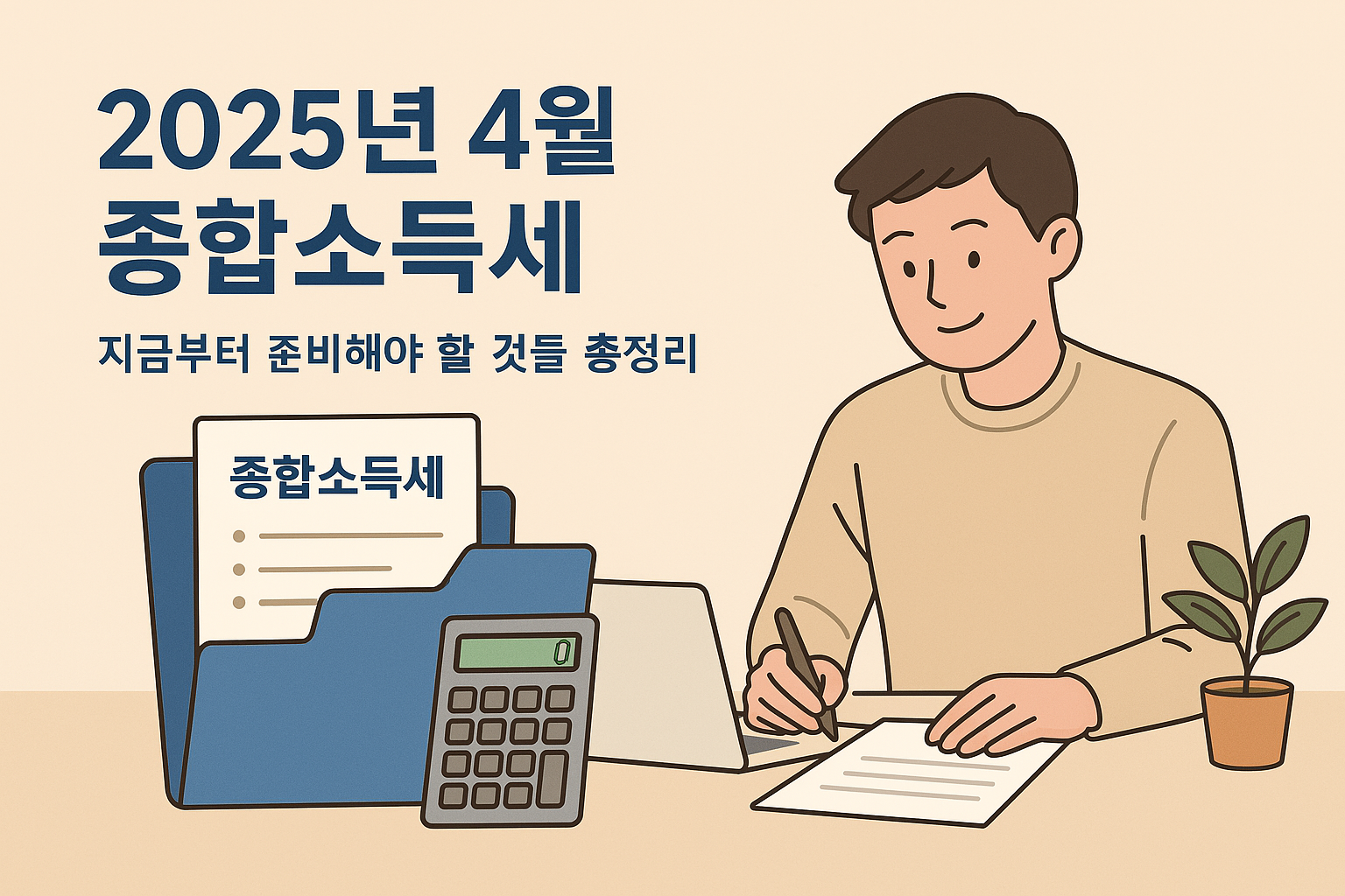 2025 종합소득세, 4월부터 이렇게 준비하세요! 신고 대상부터 꿀팁까지 정리