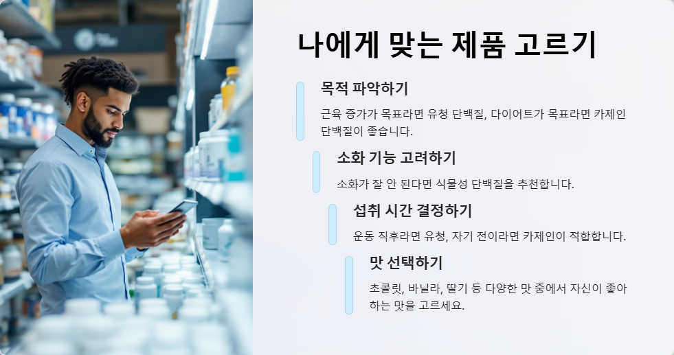 단백질 보충제 비교