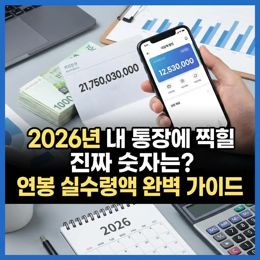 2026년 연봉 실수령액