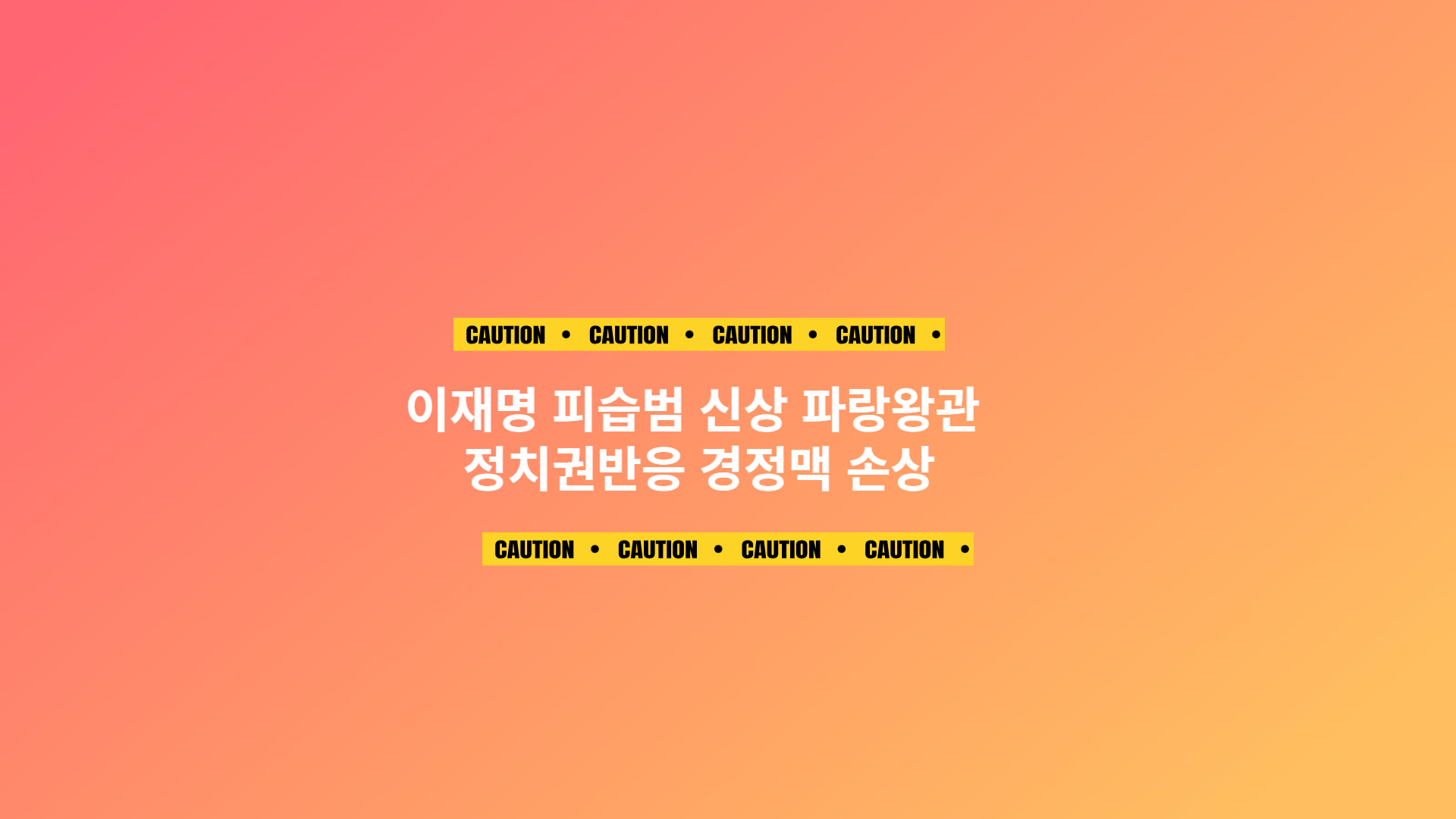 이재명 피습범 신상 파랑왕관 정치권반응 경정맥 손상