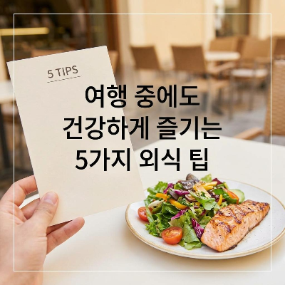 여행 가서 살 안 찌는 법과 똑똑한 외식 메뉴 고르는 팁 5가지