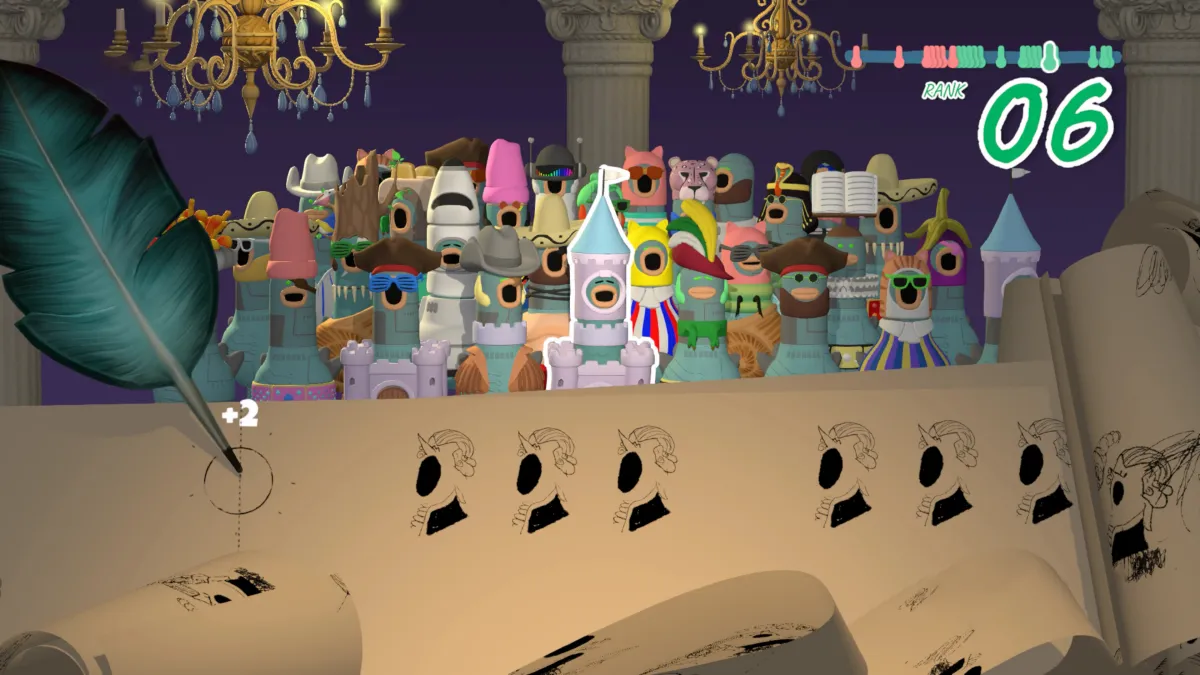 여러-마리의-비둘기들이-합창을-하고-있다.