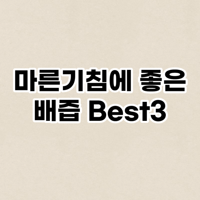 마른기침에 좋은 배즙 Best3