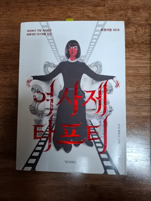 바딤 젤란드의 저서 여사제 타프티의 신비로운 정면 표지 사진 (Mystical front cover photo of Vadim Zeland's book Tufti the Priestess)