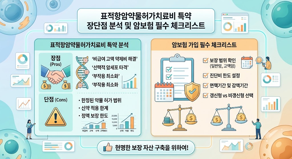 표적항암약물허가치료비 특약 장단점 분석 및 암보험 가입 시 필수 체크리스트