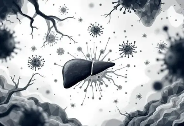 C형 간염 바이러스 감염 및 간 건강 이미지