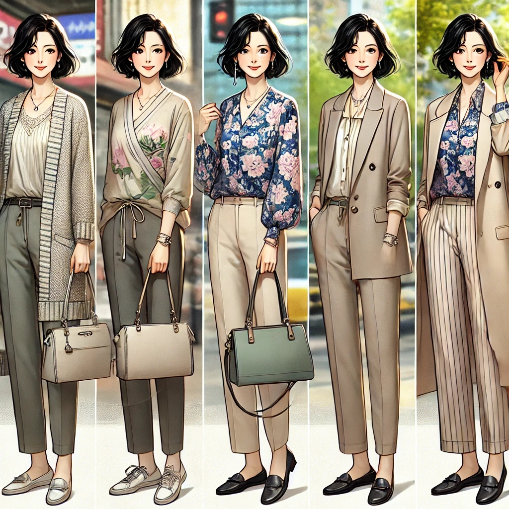 중년여성봄패션