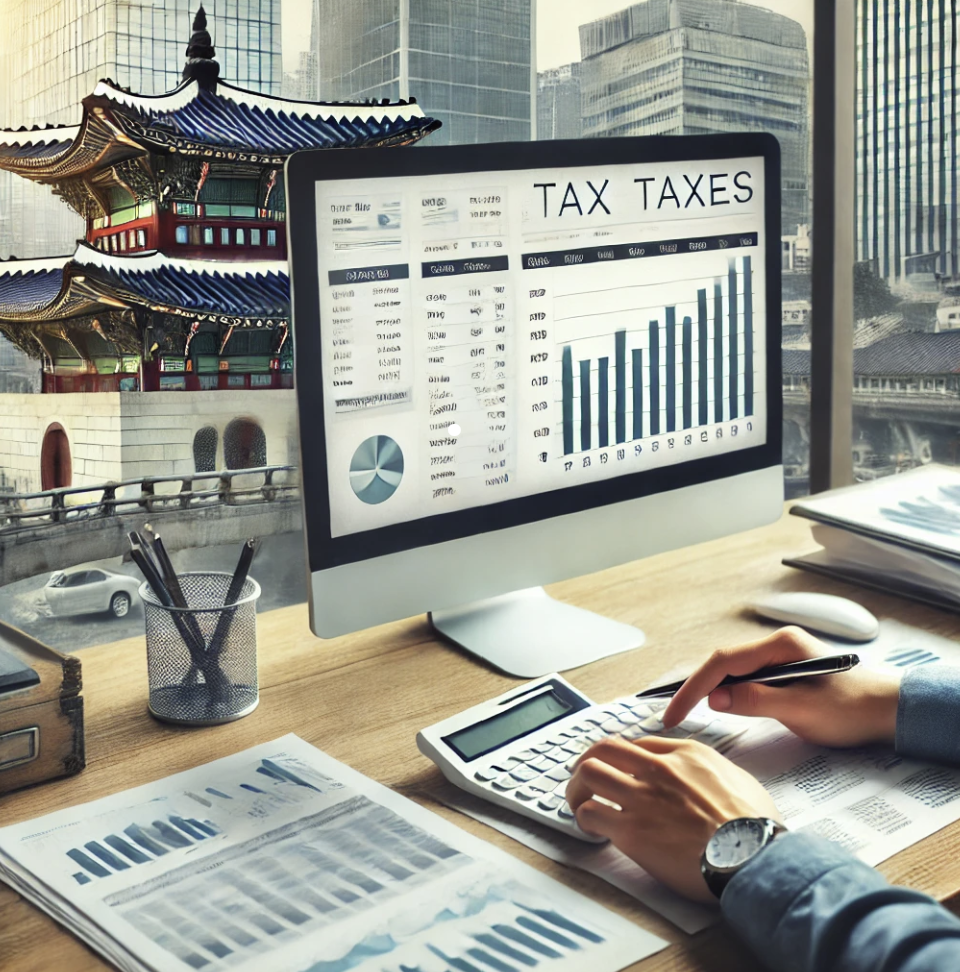 부동산 양도소득세를 계산하는 장면