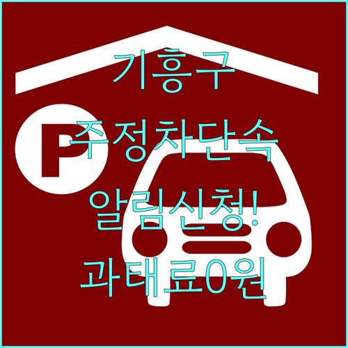 용인시 기흥구 주정차 단속 알림 서비..