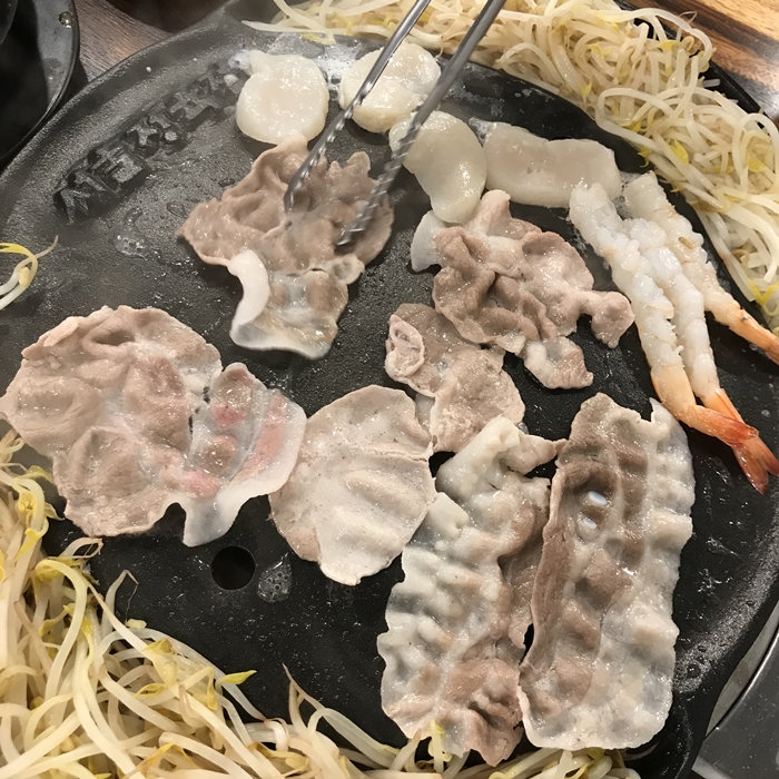 목살숙주구이와 삼겹숙주구이