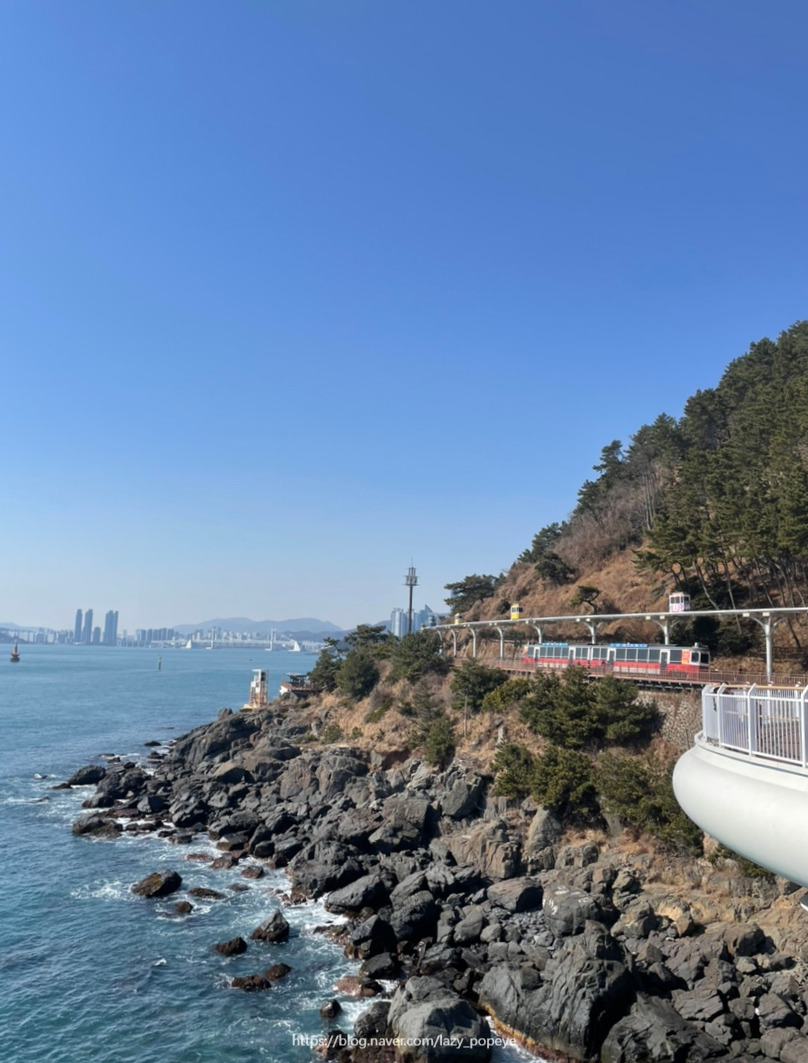 부산 해운대 블루라인파크 해변열차