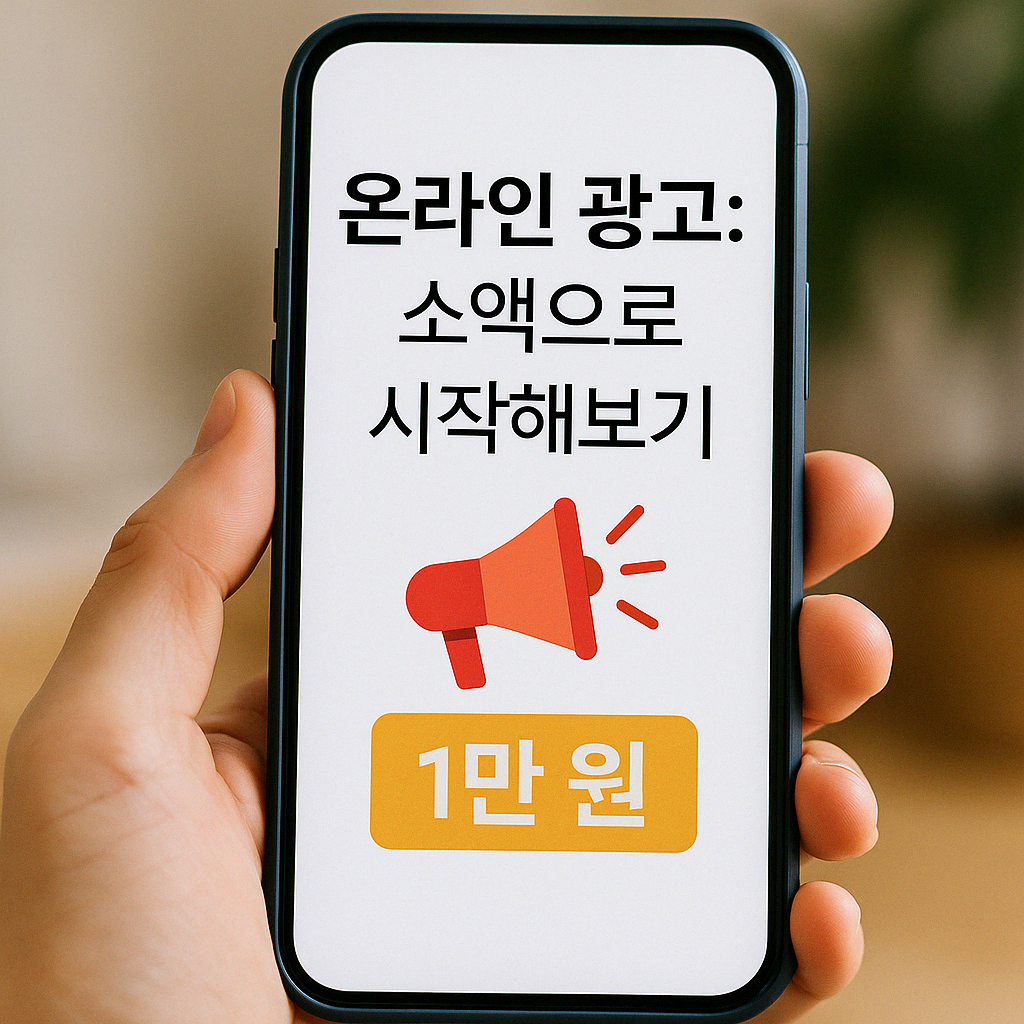 온라인 광고: 소액으로 시작해보기