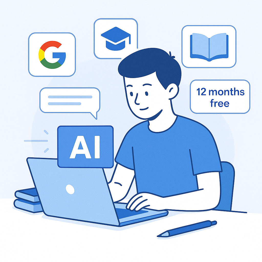 Google AI Pro 대학생 12개월 무료 이용권 신청 가이드 - 학업 효율성을 위한 AI 도구 활용법