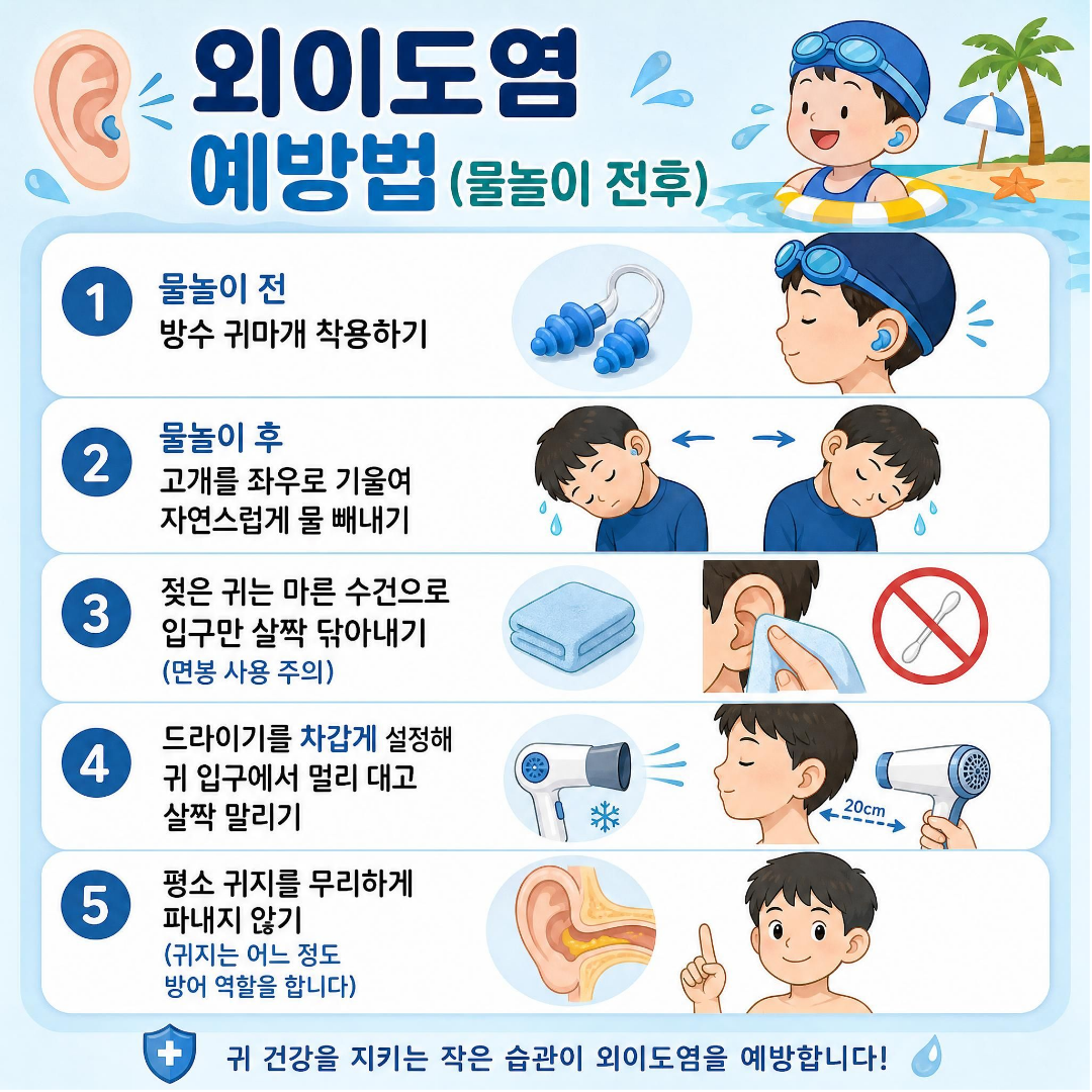 외이도염 예방법