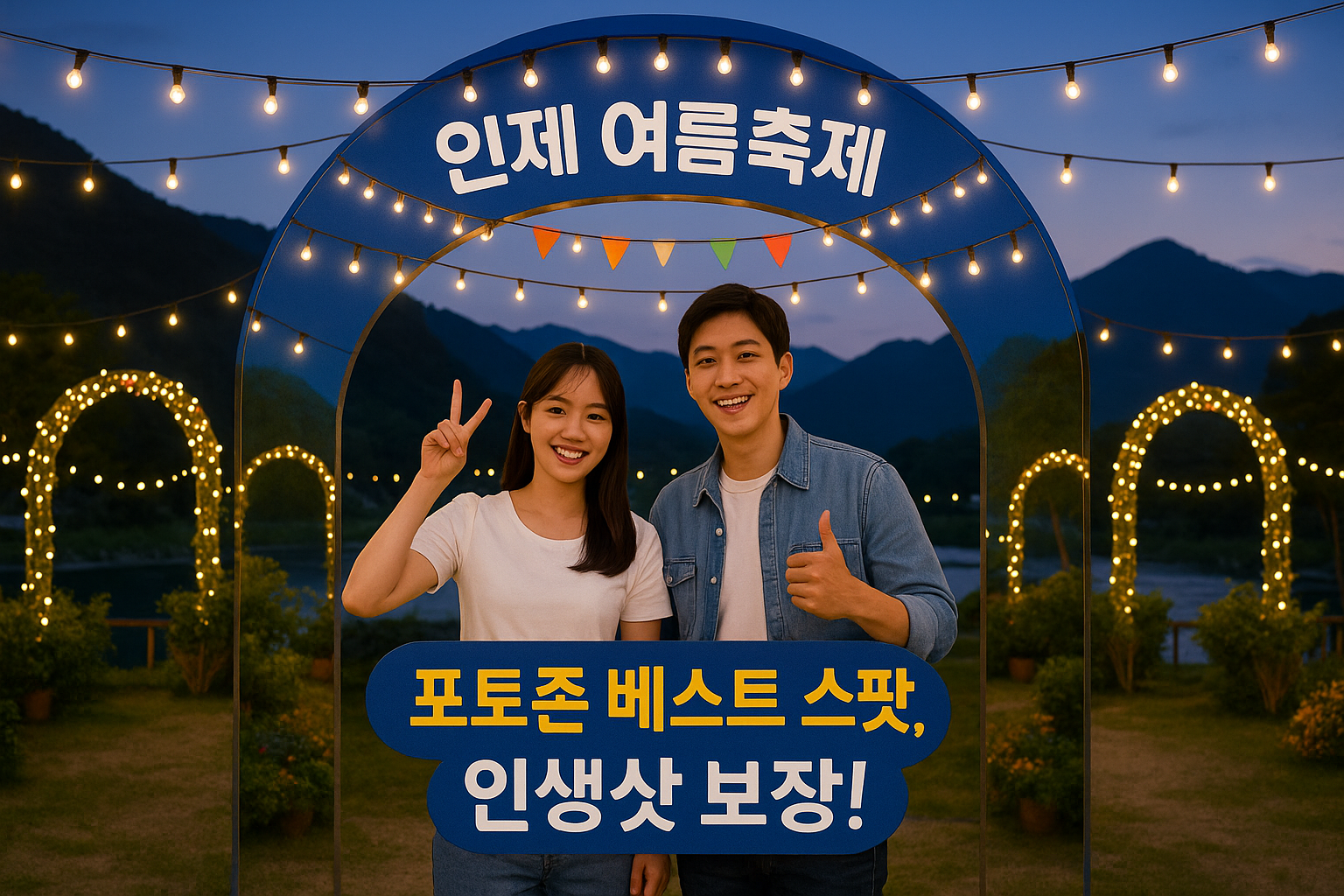 인제여름축제 포토존 베스트 스팟, 인생샷 보장! SNS 업로드 각 관련 이미지