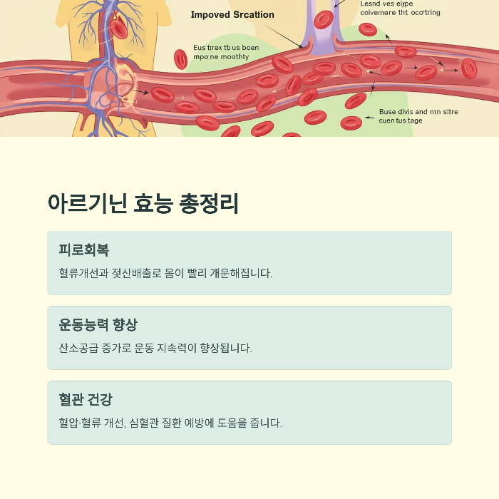 아르기닌 효능 피로회복