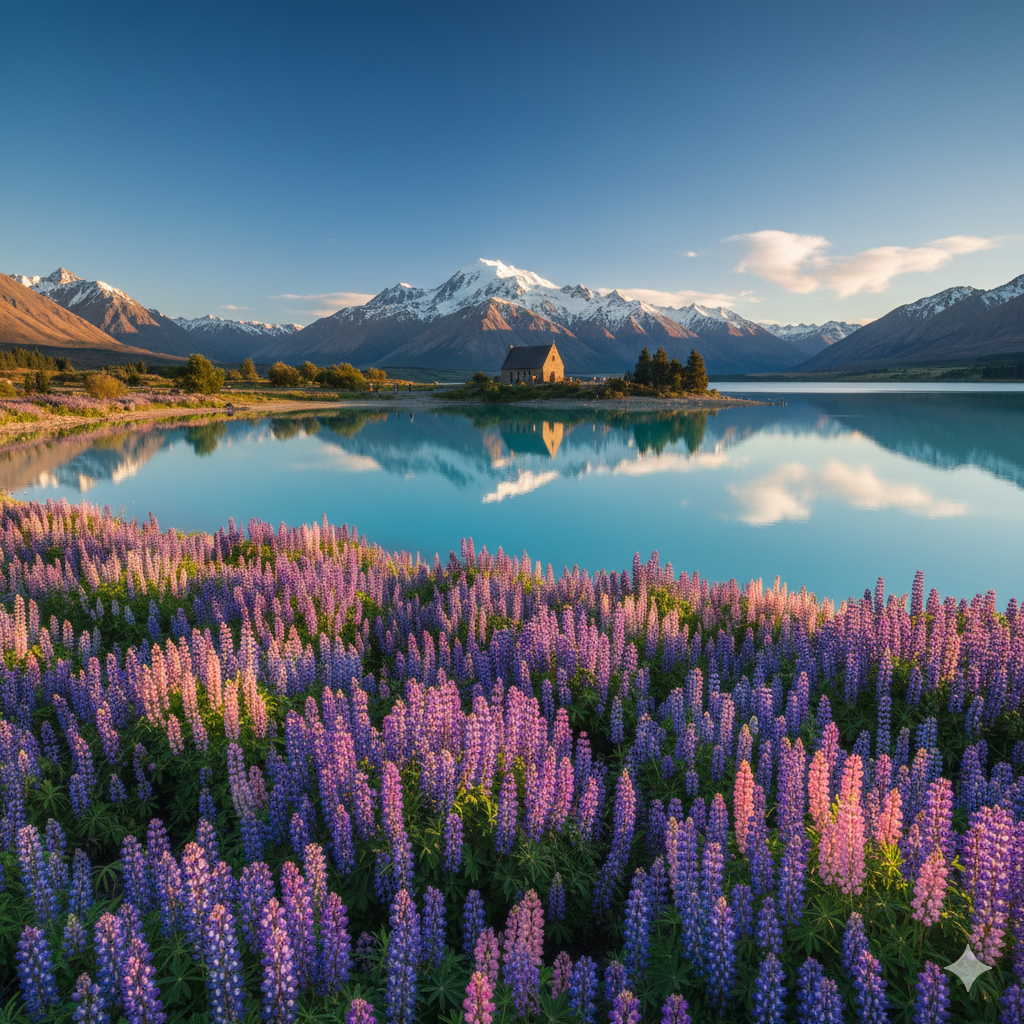 아이들에게 신비한 경험을 줄수있는 테카포 호수