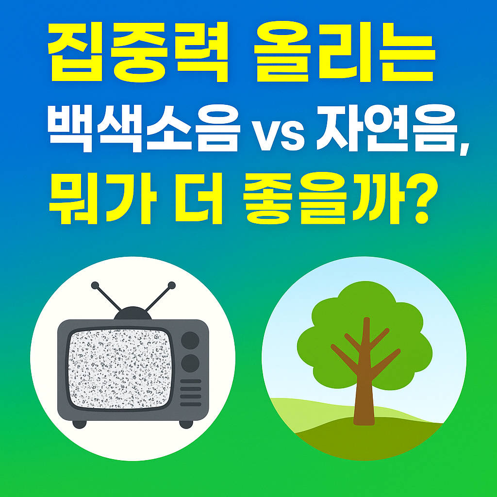 집중력 백색소음 자연음