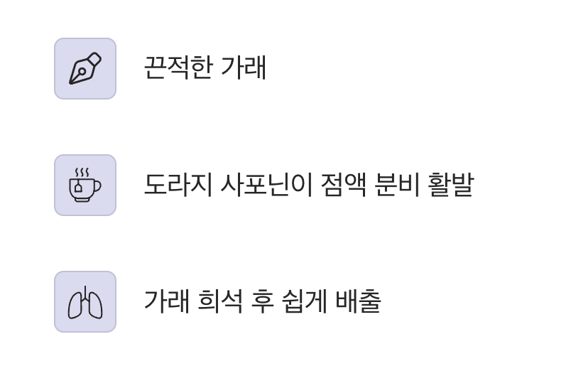 가래기침의 해결사, 도라지차