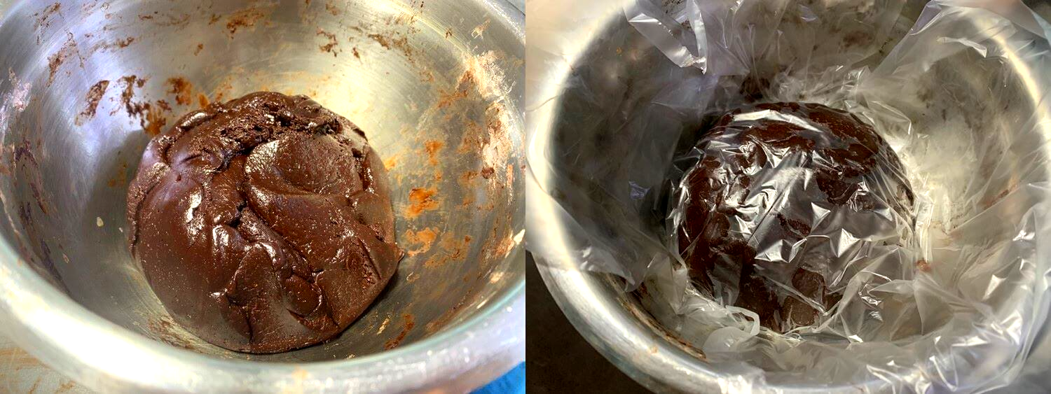 크랙쿠키 - 완성된 반죽