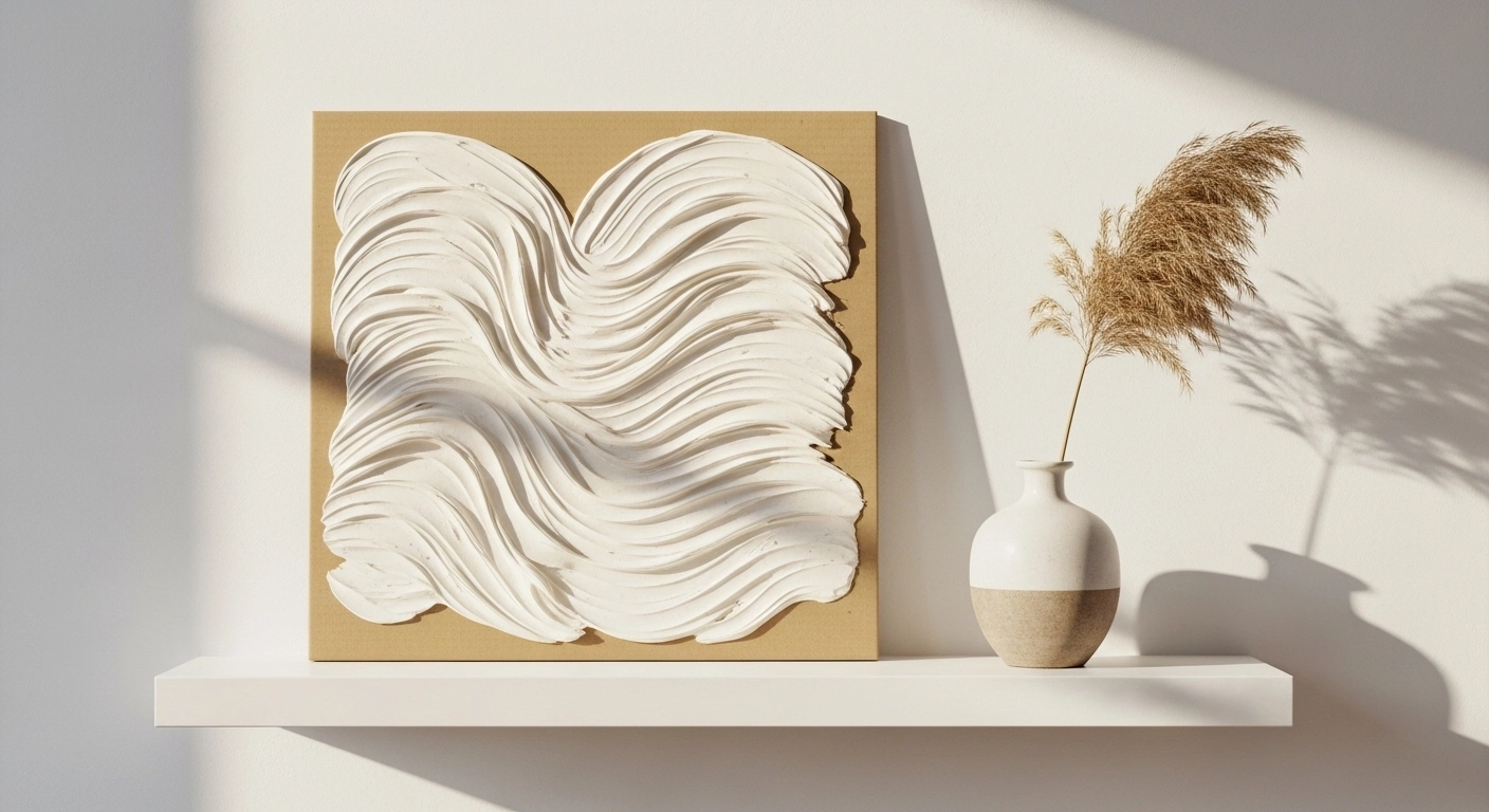 택배 박스로 만드는 백드롭 페인팅 초간단 텍스처 아트 DIY