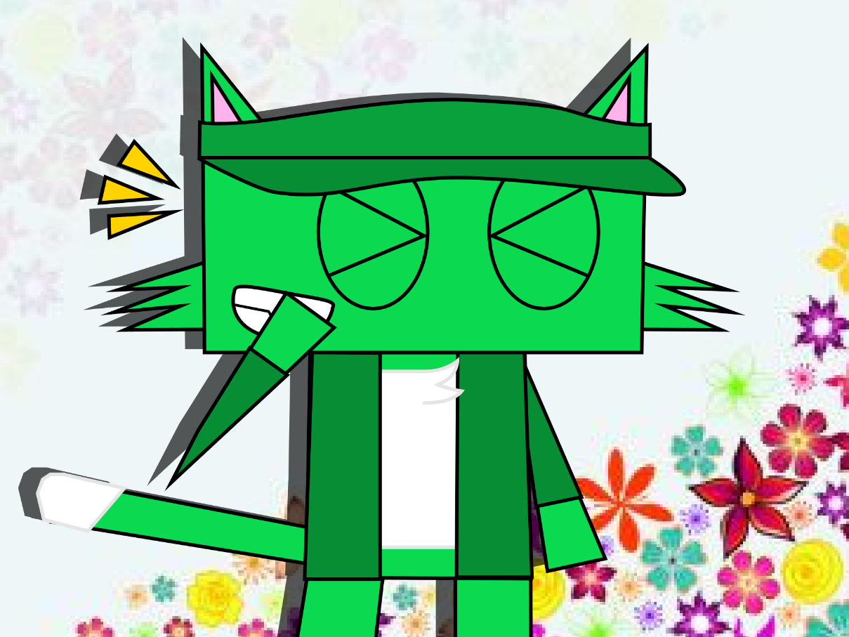 Malachite cat (MalKat), laughing.png