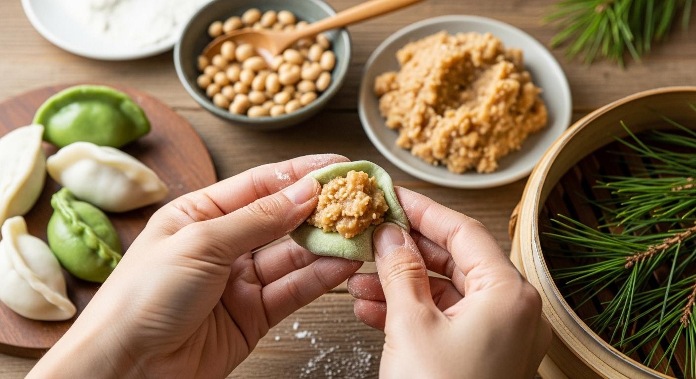 송편에 넣는 콩