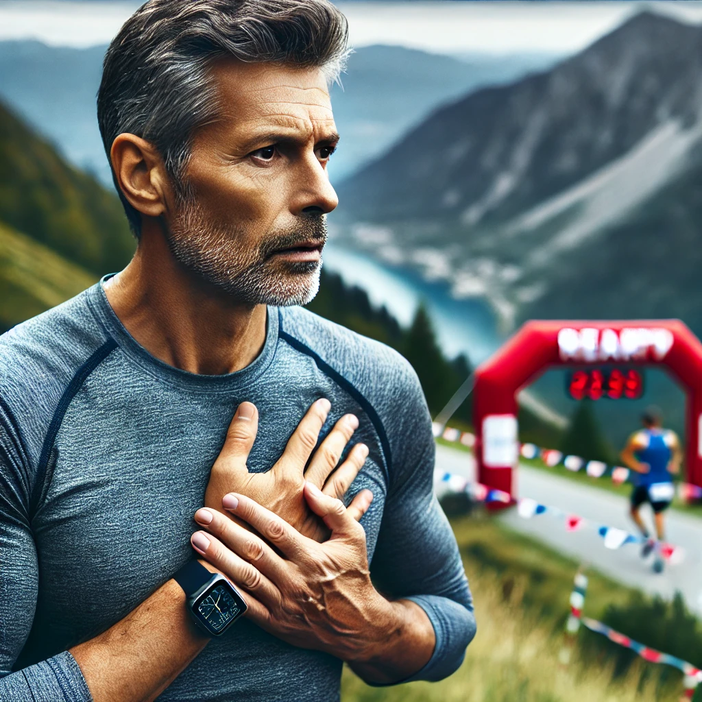 중년의 등산·마라톤 관련 사진