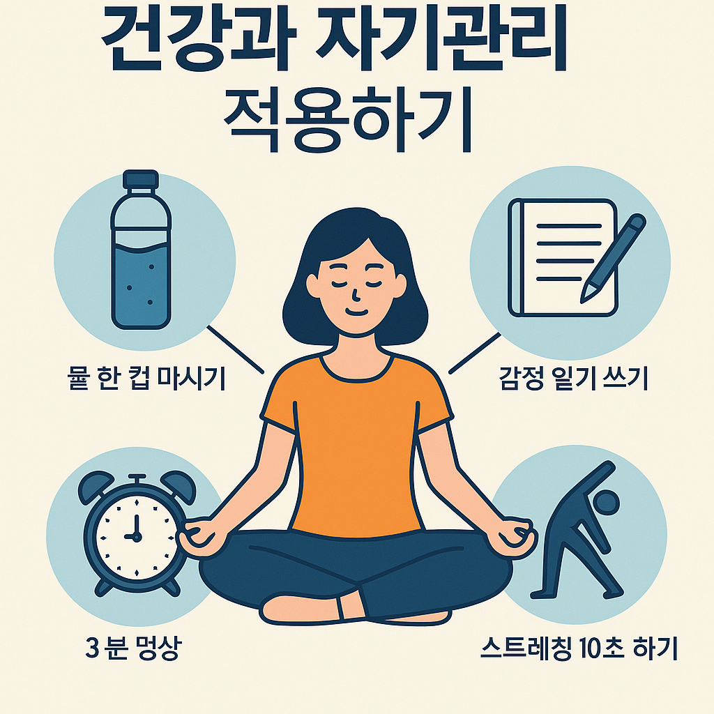 건강과 자기관리 영역에 적용하기: 마이크로 습관의 힘