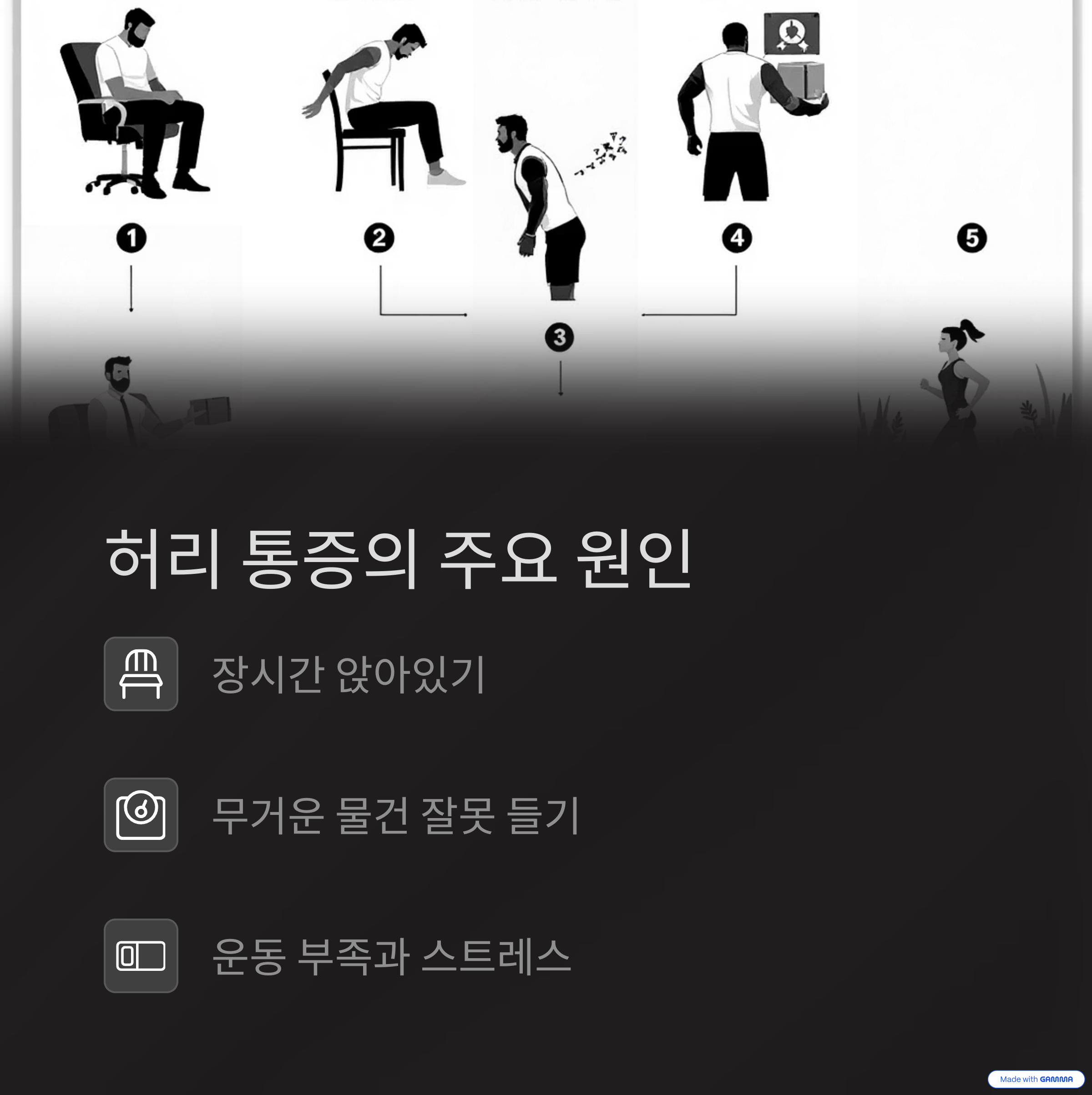 허리 관리를 위한 운동법 사진