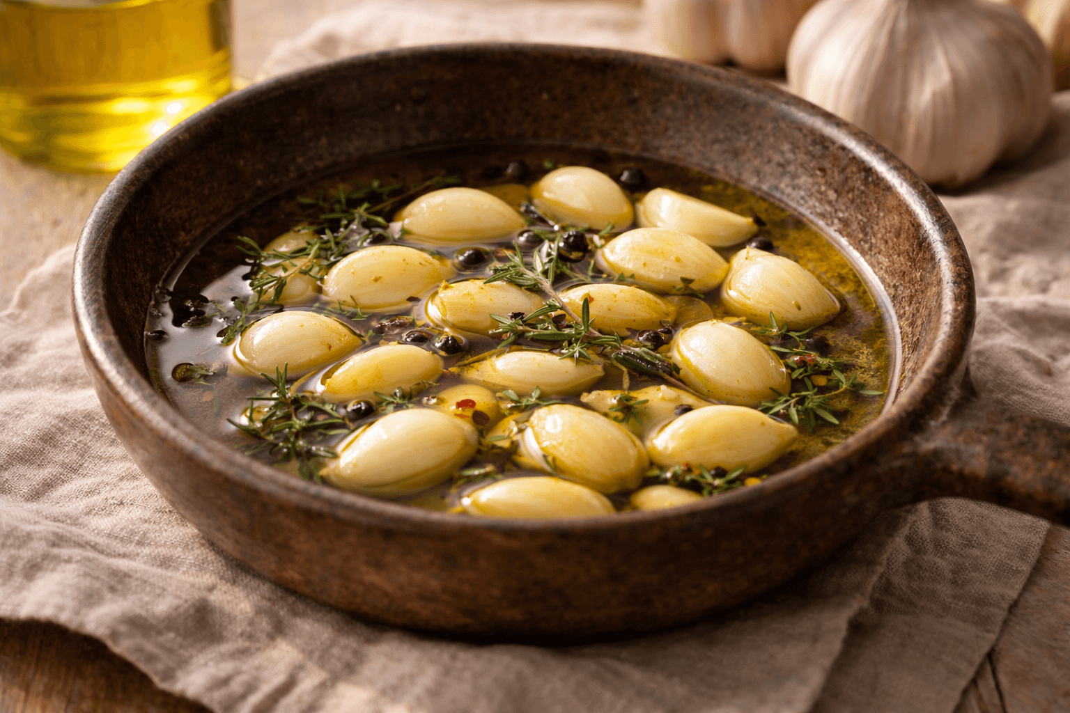 지중해 마늘 요리의 공통된 조리 특징