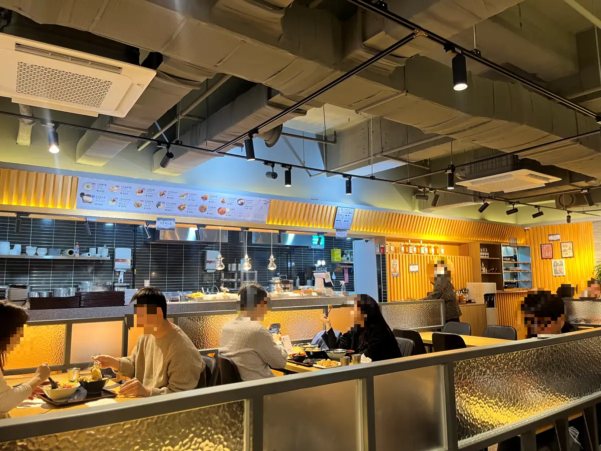 사누키제면소 매장 내부