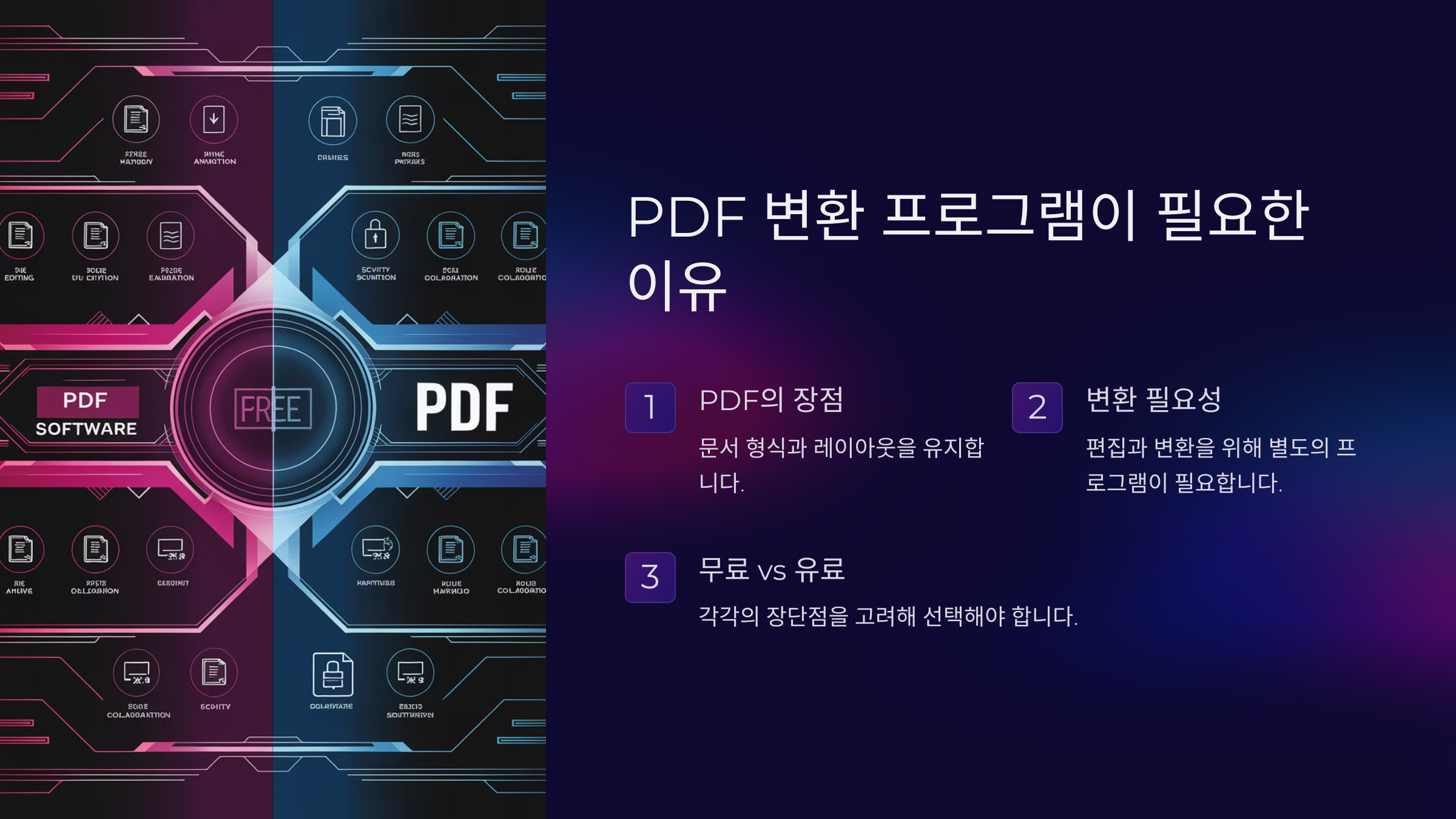 PDF 변환 프로그램이 필요한 이유