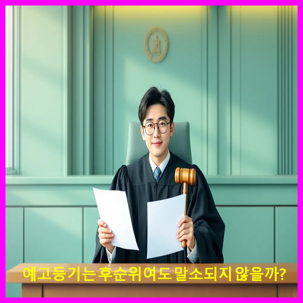 예고등기는 후순위여도 말소되지 않을까?