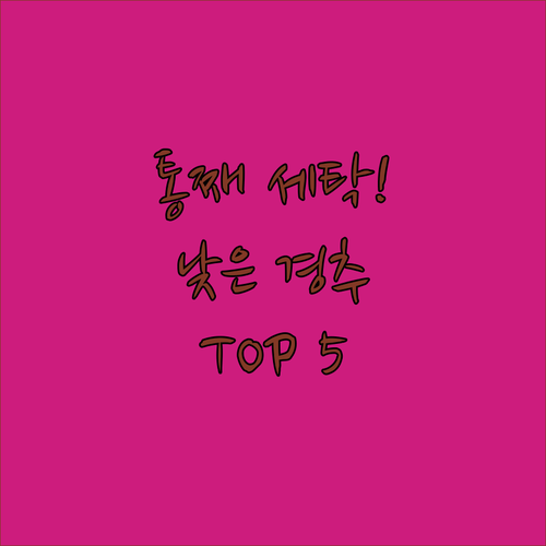 빨아쓰는 낮은 경추베개 추천 5가지 ..