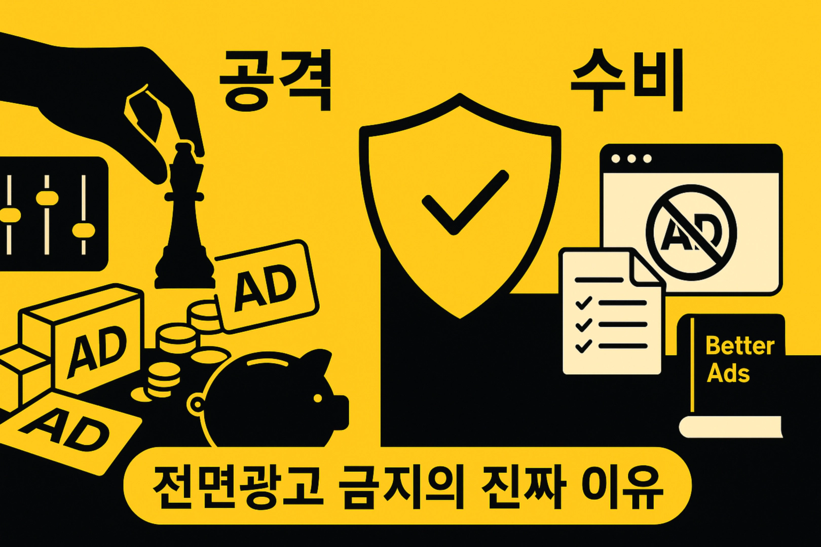 티스토리의 전면광고 금지의 숨은 의도를 보여주는 이미지