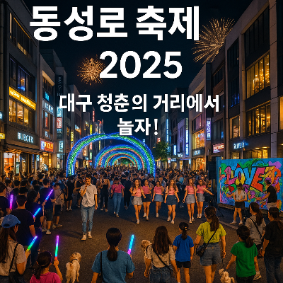 동성로 축제 2025, 대구 중심에서 만나는 청춘의 거리! 반려견과 걷는 주말 페스티벌