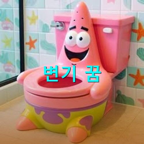 스폰지밥의-뚱이-모양의-신기한-변기