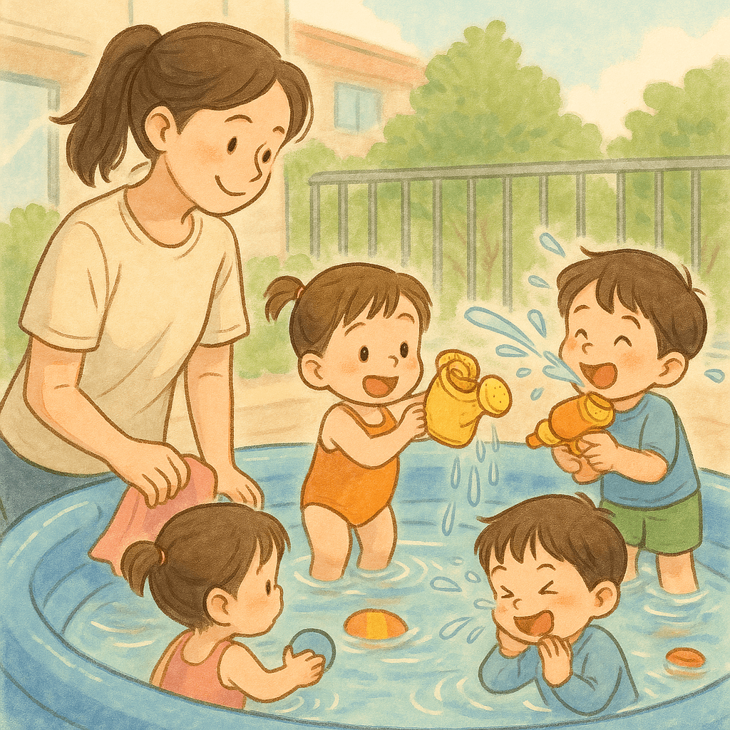 어린이집에서의 물놀이