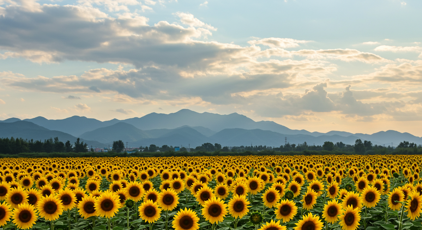 경남 함안 강주해바라기마을