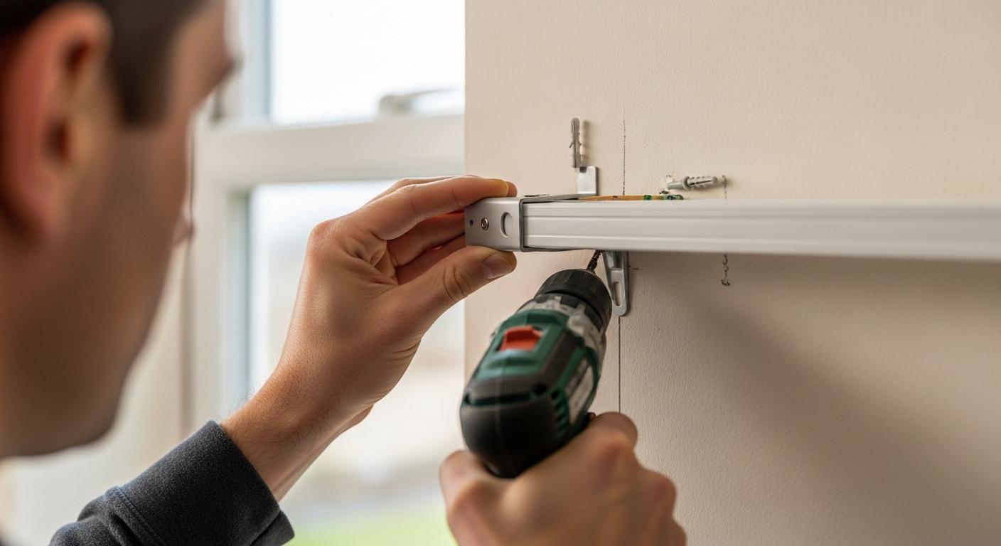 커텐 레일 핀 다는 법