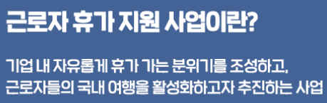 정부 휴가비 지원