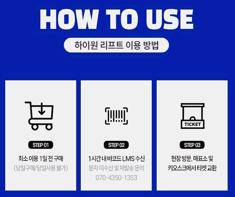 하이원 리조트 리프트권