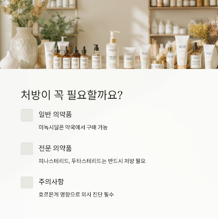 탈모약, 처방이 꼭 필요할까?